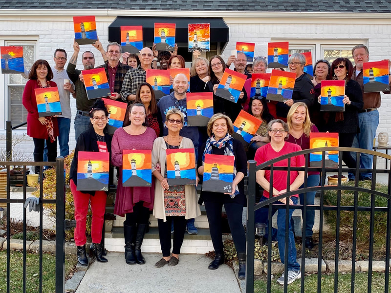 Painting Party At Home Long Island