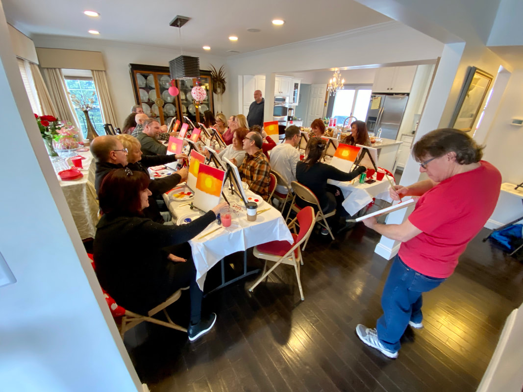 Painting Party At Home Long Island