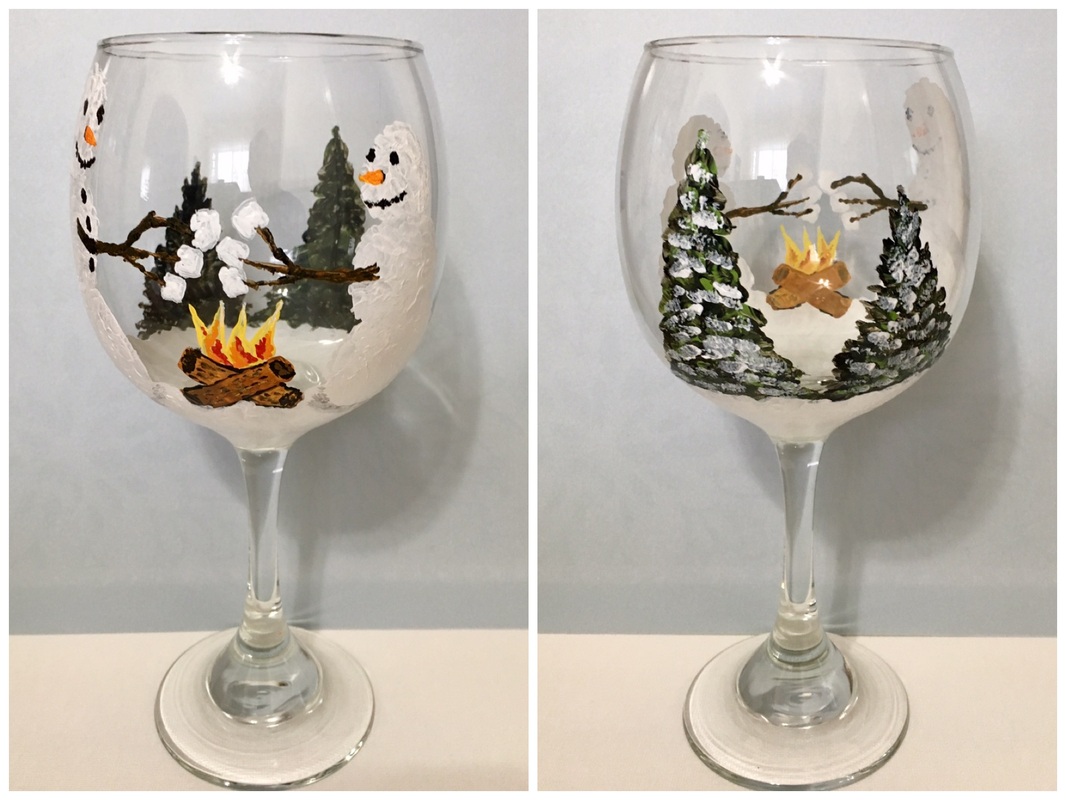 Painted Glassware! – Art Room Happenings!